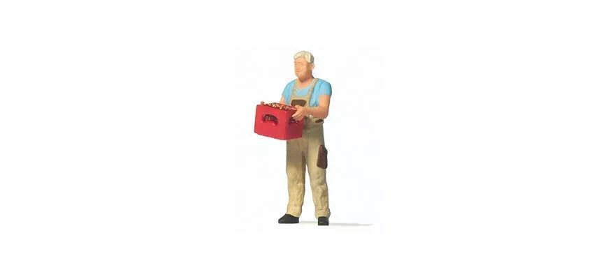 Preiser 28234 Man with beer crate 1:87