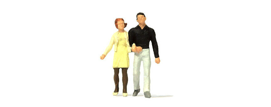 Preiser 28111 HO neuf : Couple se promenant-Train 1/87