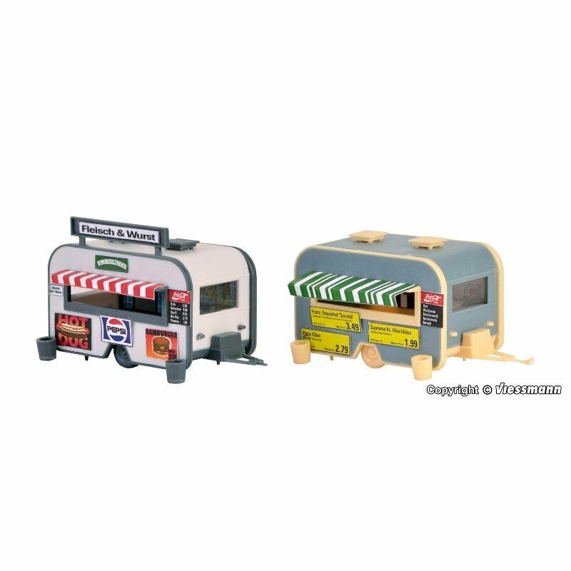 VOLLMER 45144 HO 1/87 Sales stands mobile, 2 pieces VOLLMER 45144 HO 1/87 Sales