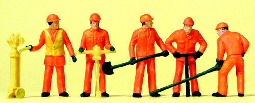 PREISER H0 FIGURES TRACK WORKERS REF NO 14035  1:87