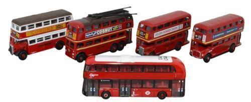 Oxford Diecast NSET004 5 Piece Bus Set London Transport 1:148 Scale N