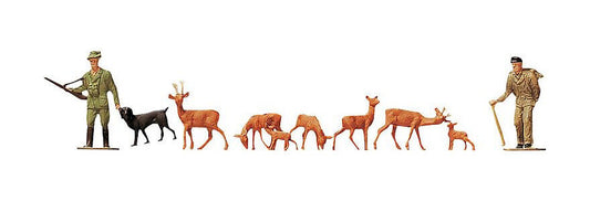 FALLER 151024  Hunters, lumbermen, deer 1:87 H0