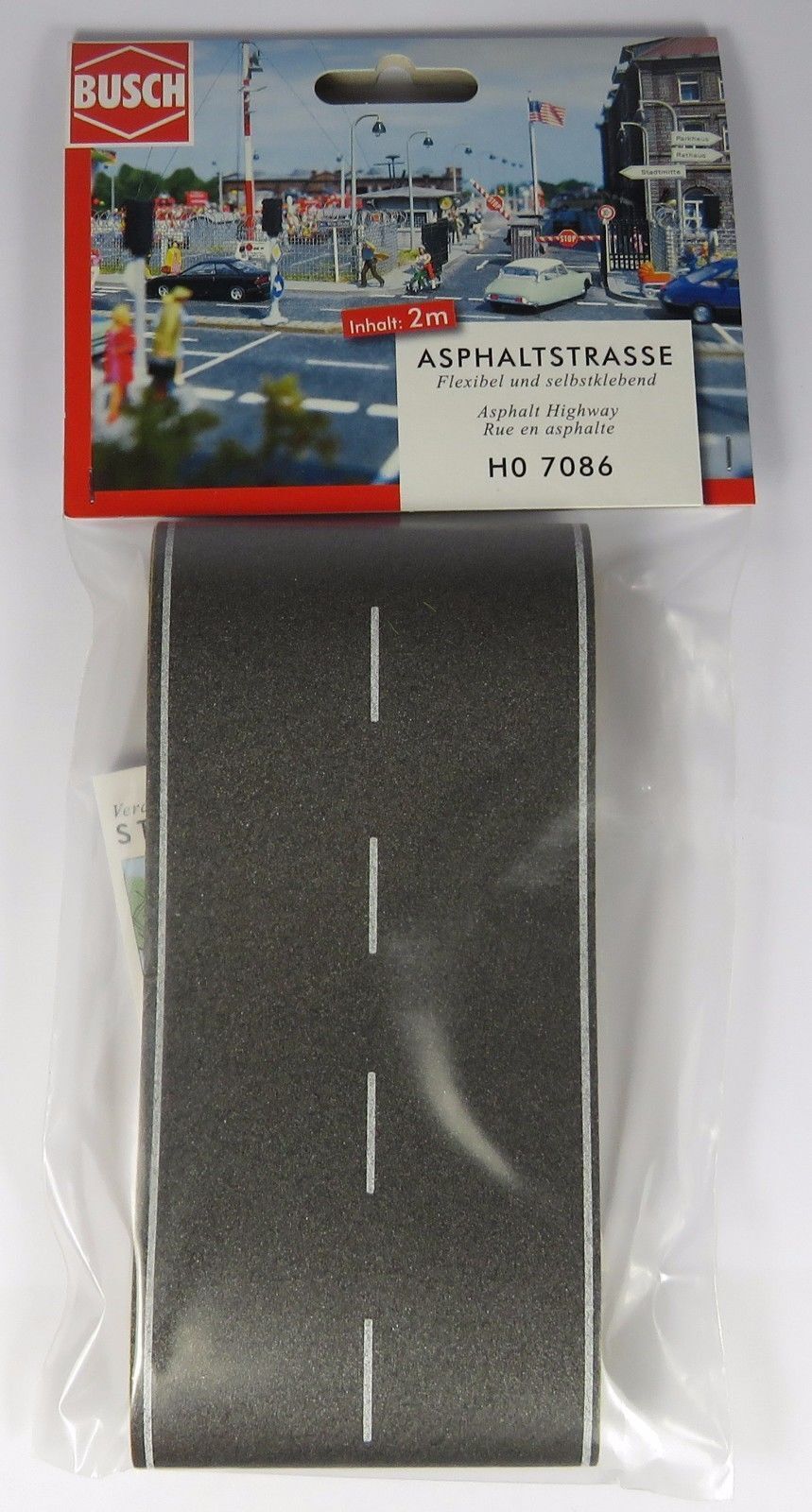 H0 7086 Asphalt highway  busch 1:87