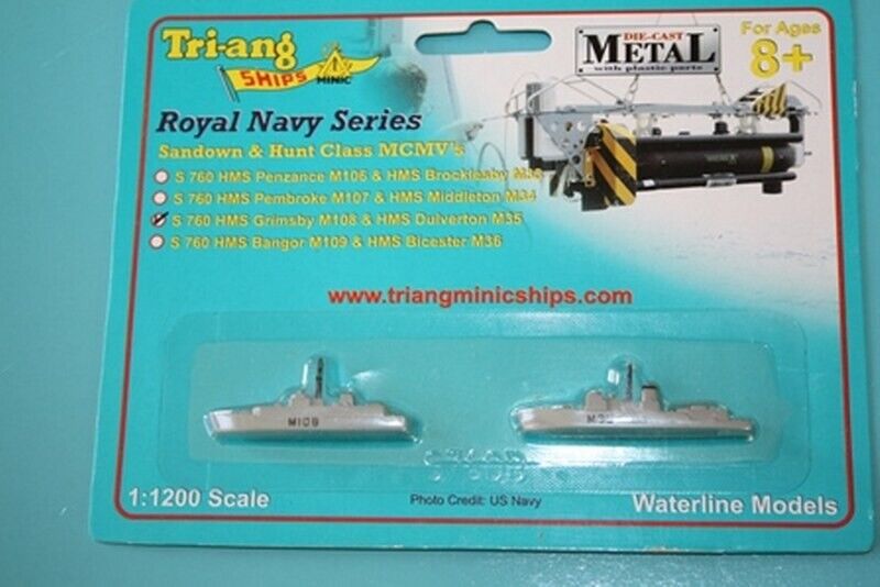 TRIANg S 760 HMS Grimsby  1:1200 Scale   1:1200 scale Tri-ang ships minic