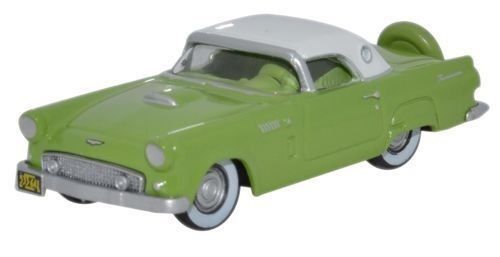 Oxford 87TH56003 Ford Thunderbird 1956 Sage Green_Colonial White 1:87 H0