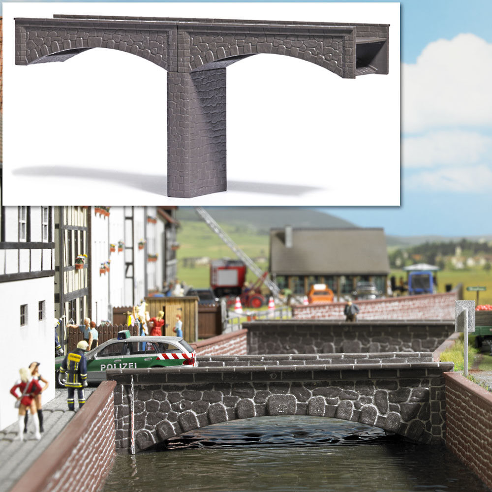 BUSCH 7019 Arched Stone Bridge 1:87 H0/TT