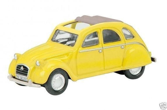 SCHUCO 26099 - 1/87 CITROEN 2CV open roof- GELB - NEU