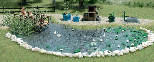 Busch 1210 Garden Pond Set 1:87 H0 amazing detail