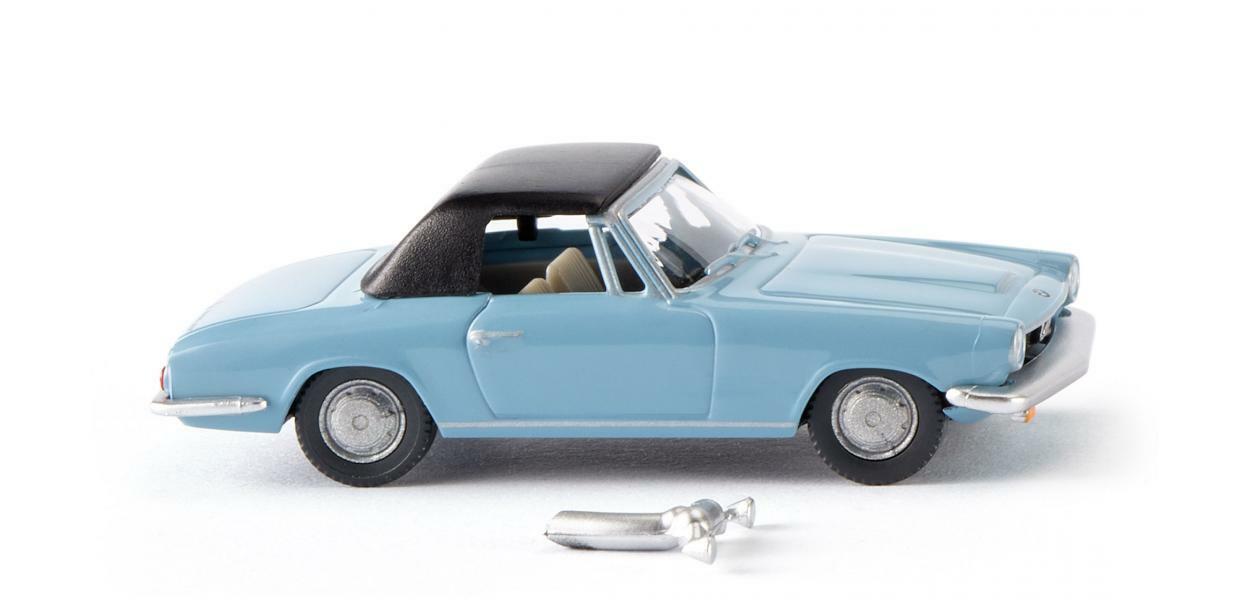 wiking  018749 1:87 BMW 1600 GT Cabriolet light. blue