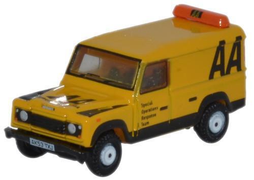 Oxford Diecast NDEF009 Land Rover Defender LWB Hard Top AA - 1:148 Scale