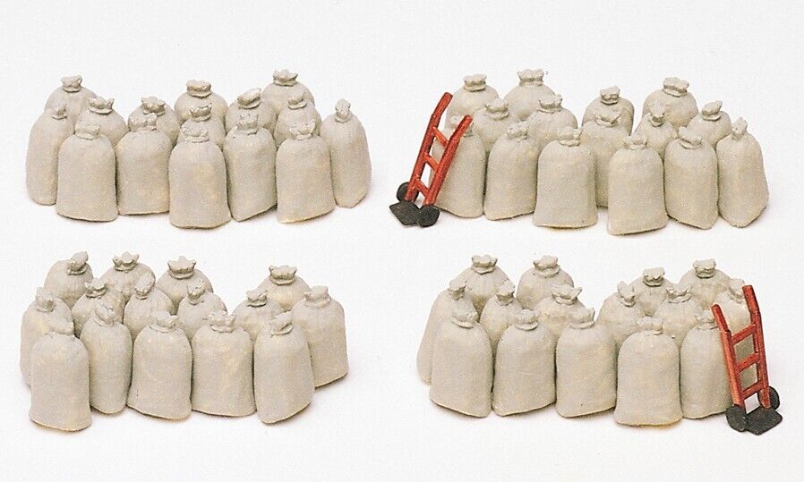 Preiser 17102 Gauge H0 Sacks, 60 pieces  1:87 amazing detail