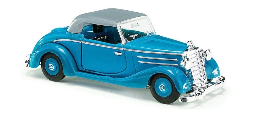 Busch 40526 Mercedes 170S Cabrio blau 1:87 H0 suberb detail