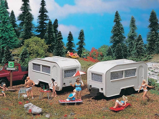 Vollmer 5147 Wohnwagen,  caravan  2 Stück Spur H0 OVP 1:87