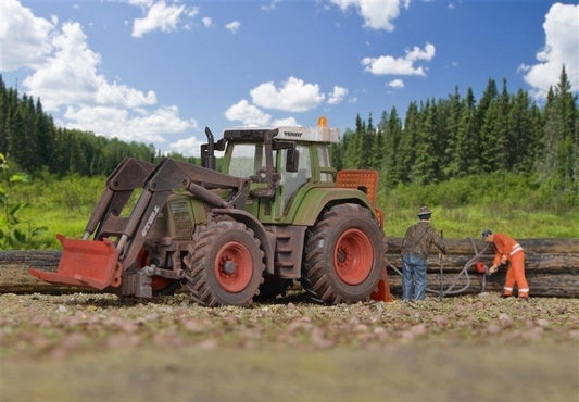 Kibri 12246 Fendt traktor with front loader and winches H0 1:87 suberb detail