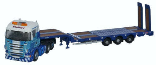 Oxford  NSHL01S Scania Highline Nooteboom 3 Axle Semi Low Loader Stobar n scale