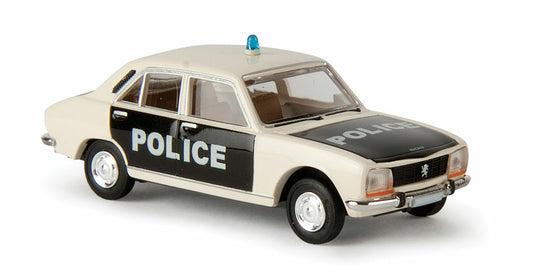 BREKINA 29108 PEUGEOT 504 POLICE Modello AUTO Polizia francese scala H0 1:87