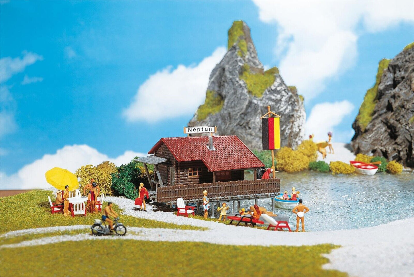 FALLER 130284 Bootshaus Bausatz H0 1:87 suberb detail