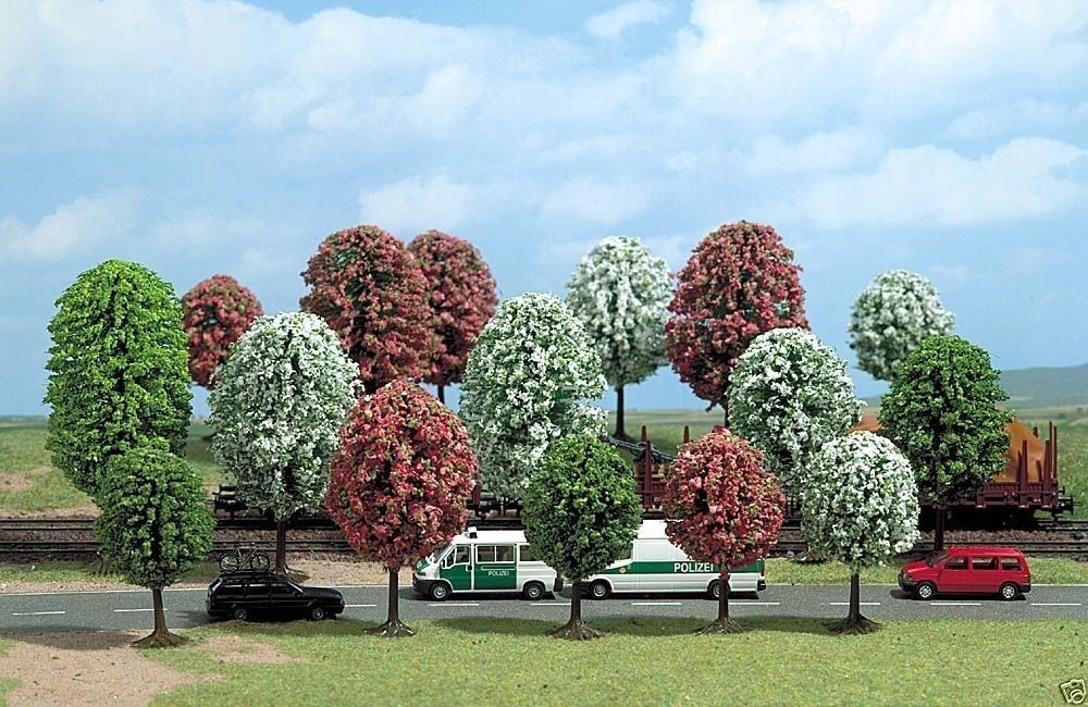 Busch H0 6484 16 blooming trees     1:87