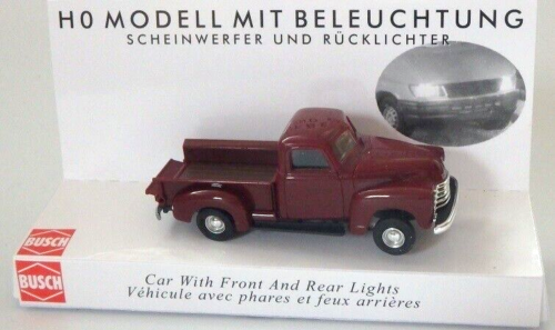 Busch 5643 Gauge H0 Chevrolet Pick-up   1:87 whit light