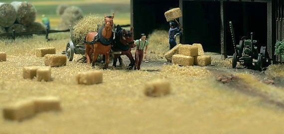 Busch  1212 Hay and Straw Bales  1:87