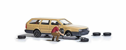 Busch 7822 Gauge H0 Action Set: Wheel change1:87