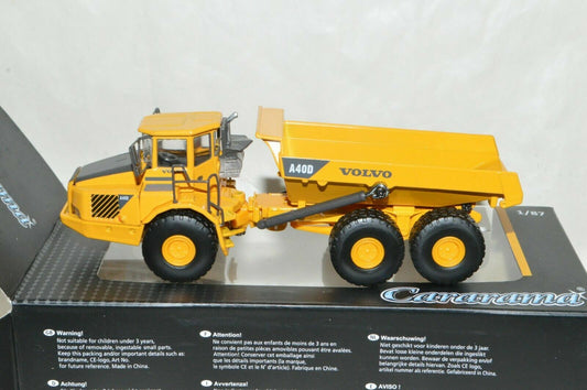 Cararama   810002 Volvo A40D 1/87  Dumper Truck Yellow (810002)  suberb detail