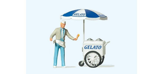 Preiser 29116 ice cream vendor 1:87