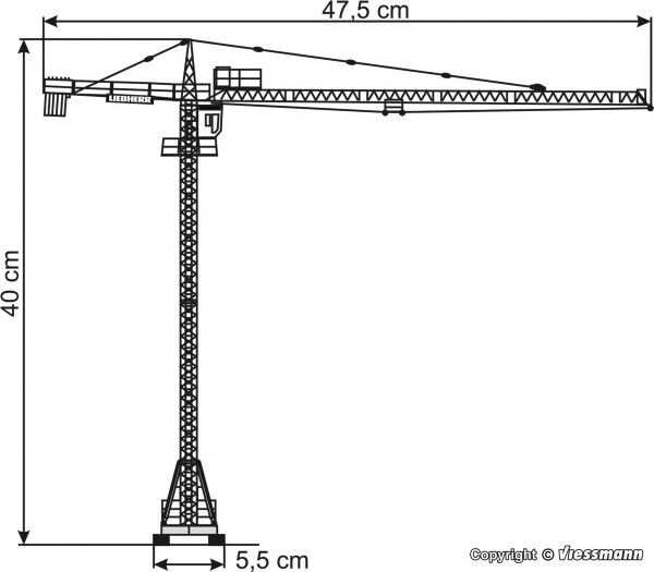 Kibri 10202 H0 LIEBHERR tower crane   (HO)  1:87