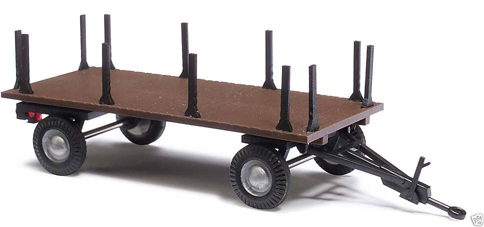 Busch (HO 1:87)  Landwirtschaftl. Anhänger mit Rungen 44979