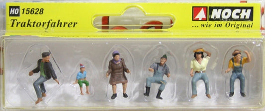 NOCH 15628 HO TRACTOR DRIVERS FIGURES SET NEW