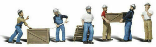 WOODLAND SCENICS A1823 Dock Workers - Painted Figures  1:87