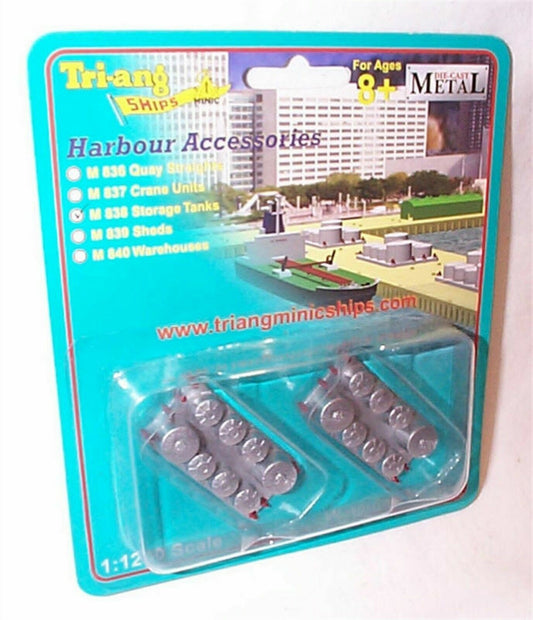 TRIANG  1:1200 Scale  m 838 storage  tanks