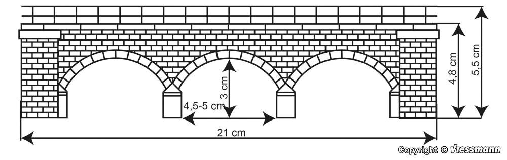 VOLLMER 37662 N/Z Wildeck bridge with ice breaking pillar    1:160 suberb detail