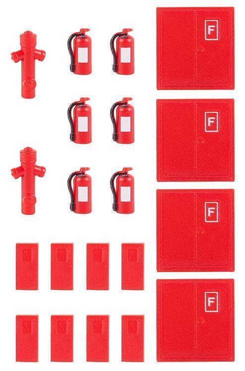 Faller 180950 6 Extinguishers and 2 hydrants 1:87 H0