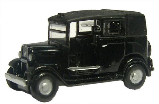 Oxford Diecast NAT001 Black Austin Low Loader Taxi - 1:148 Scale