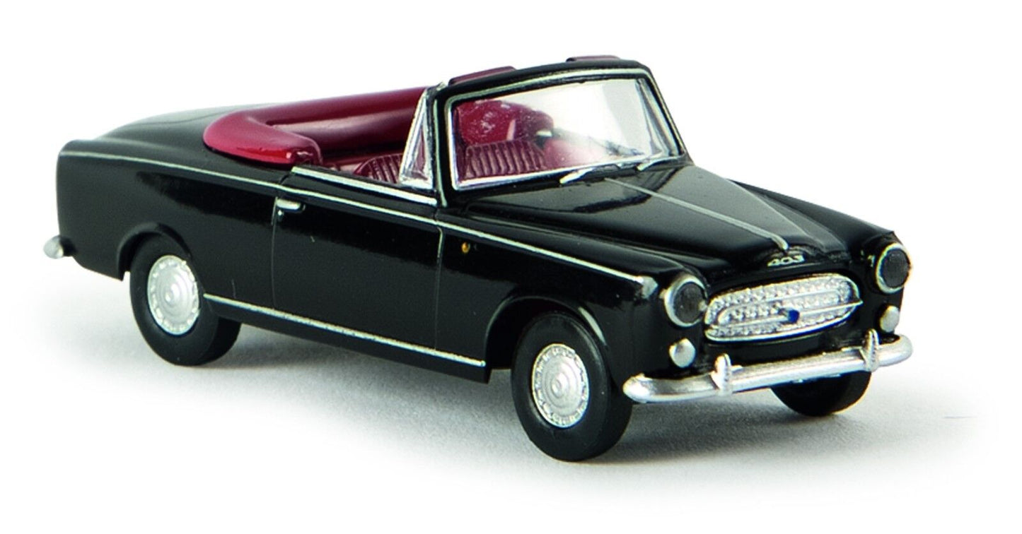 Brekina 29151  Peugeot 403 Cabrio, schwarz von Drummer 1:87