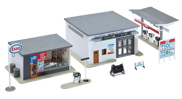 FALLER  130296	 Filling station and car wash 1:87 suberb detail