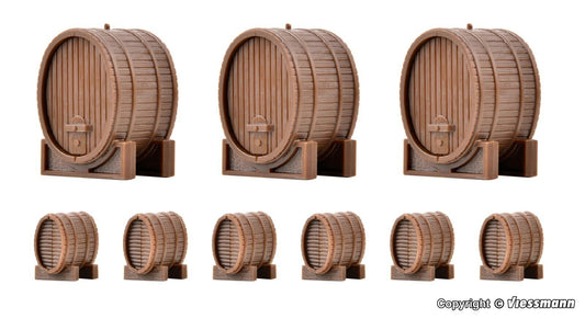 vollmer  45246 H0 Wine barrels, 9 pieces