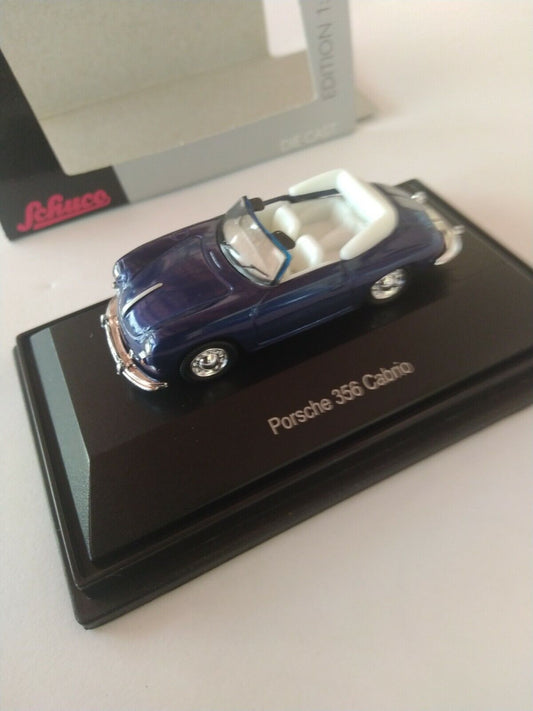 Schuco 26062 Porsche 356 Cabrio - dunkelblau / dark blue 1:87