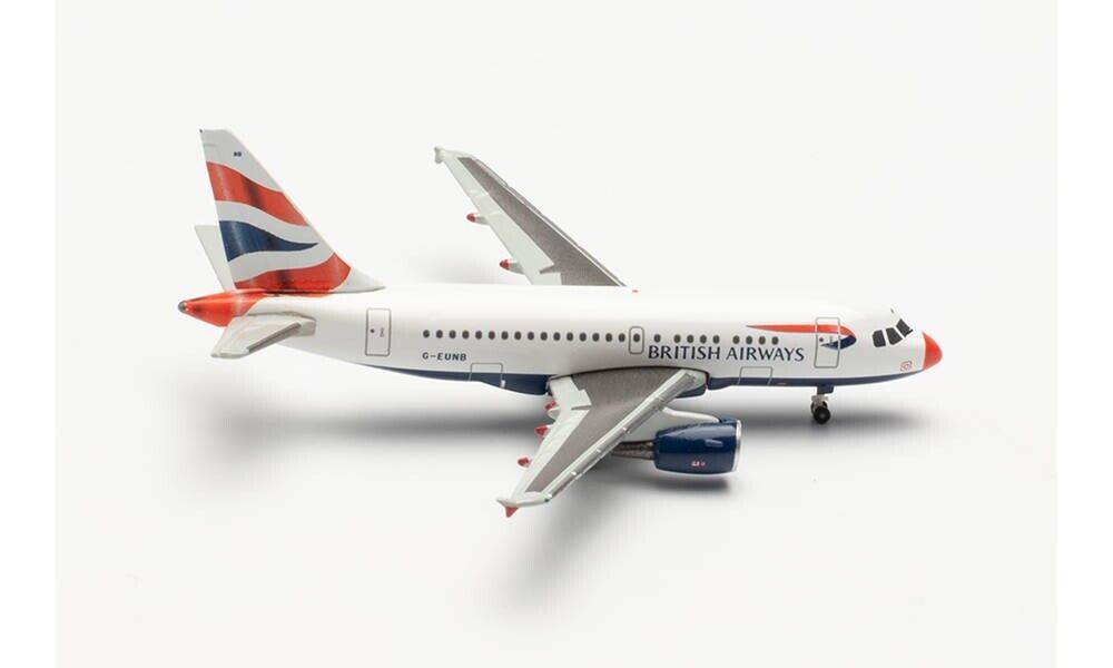 Herpa 535786  BRITISH AIRWAYS AIRBUS A318 “FLYING START” – G-EUNB  1:500 SCALE