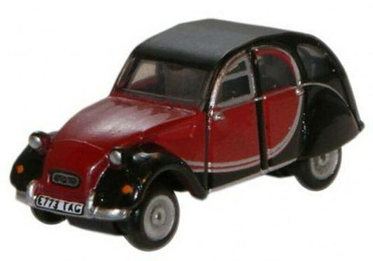 Oxford Diecast   NCT001 Charleston Maroon/Black Citroen 2CV n  scale