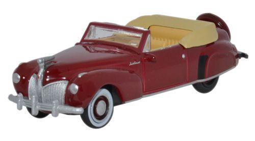 Oxford Diecast 87LC41001 Lincoln Continental 1941 Maroon 1:87