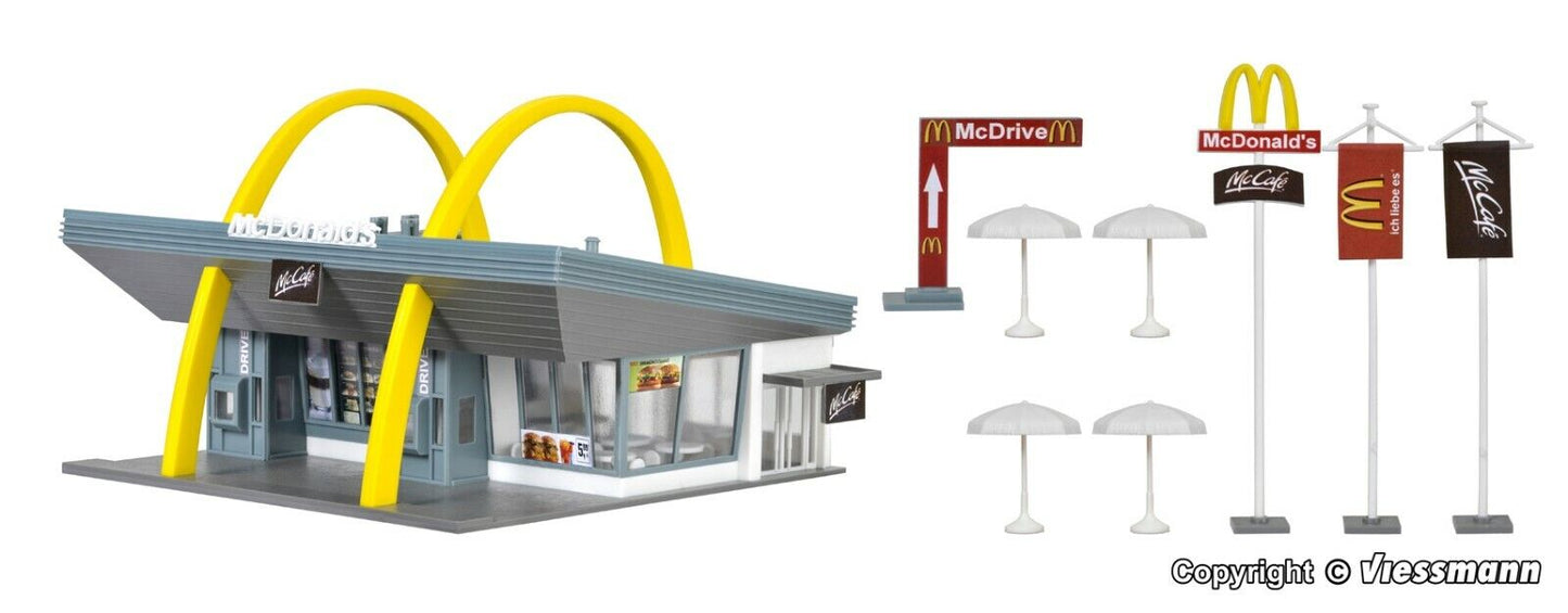 Vollmer 43634 H0 McDonald`s fast food restaurant with McDrive (HO)  1:87