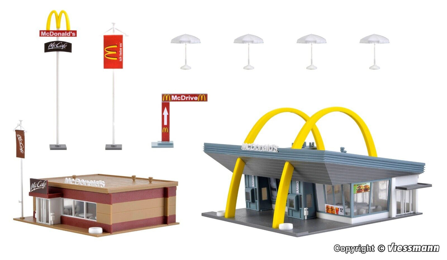 vollmer  43635 H0 McDonald`s fast food restaurant with McCafé    (HO)  1:87