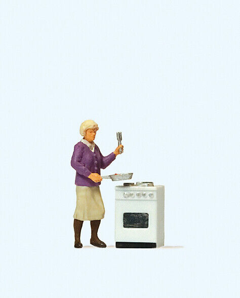 28133 Preiser 1/87 ho neuf : Femme cuisinant-Train