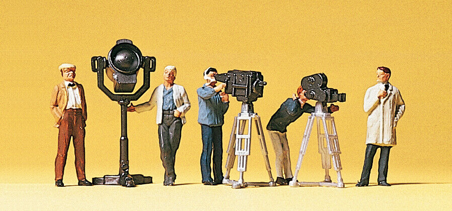 Preiser 10062 TV-movie crew H0 1:87 amazing detail