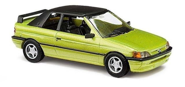 BUSCH 45708 Ford Escort Cabrio (1991) in hellgrünmetallic 1:87/H0 NEU/OVP